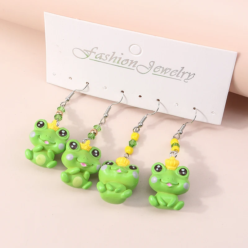 Aihua Cartoon Wolke Ente Ohrringe Set 3D Tier Niedlichen Schmetterling Bär Baumeln Ohrringe für Frauen Mädchen Kinder Trendy Schmuck Geschenke – Detail 7