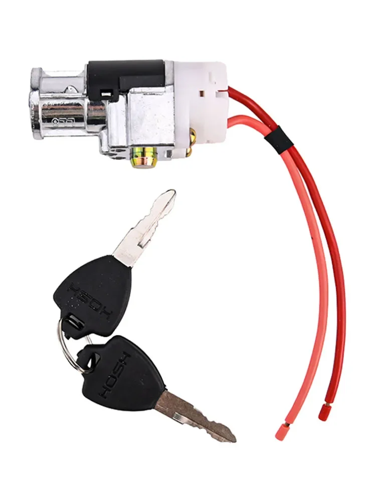 

1pc Safety Lock With 2 Keys Motorcycle Electric Bicycle E-bike Battery Pack Box Lock W/2 Key High Current Lock Thick Wire Lock