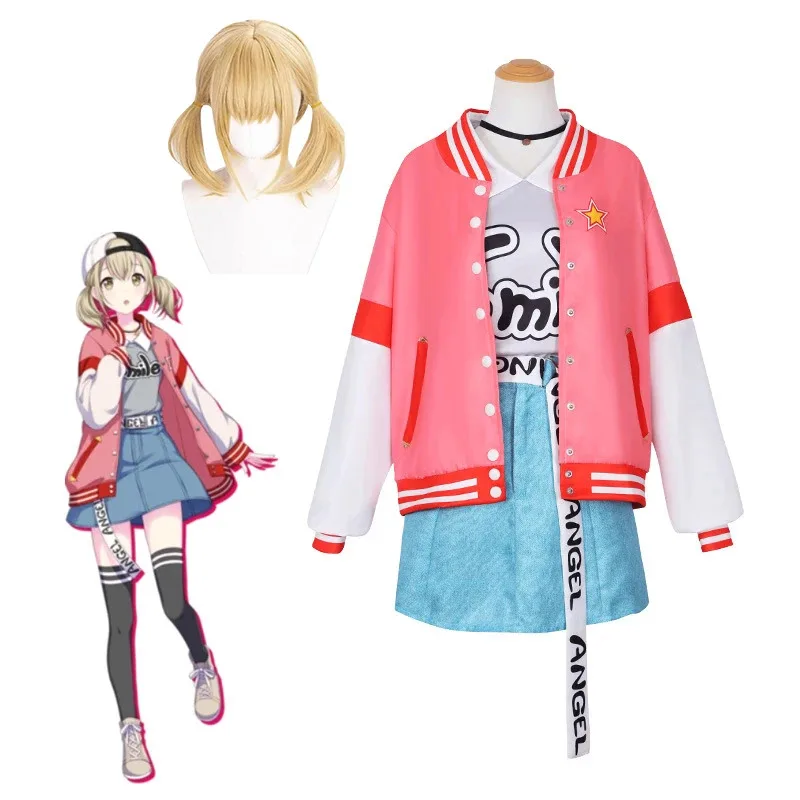 

Anime Miuk Project Sekai Colorful Stage Azusawa Kohane Cosplay Costume Carnival Halloween Party Costumes for Women Men Girls