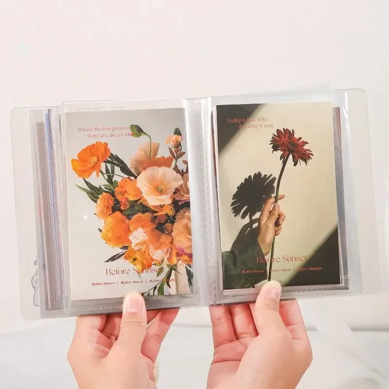 

40pcs/book A6 Photo Storage Book Storage Booklet Simple Large-Capacity Waterproof Photo Album Book High Quality PP Material