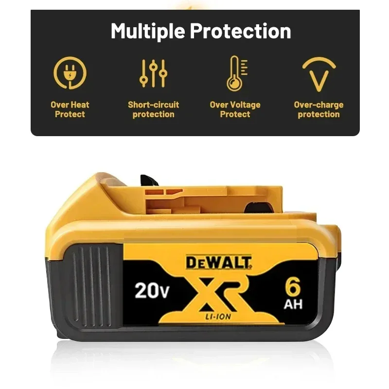 5AH/6AH Dewalt Tool Battery，Rechargeable Lithium-ion Battery，20V Dewalt DCF892 DCF845 DCF850 DCF911 DCD800 Power Tools Battery