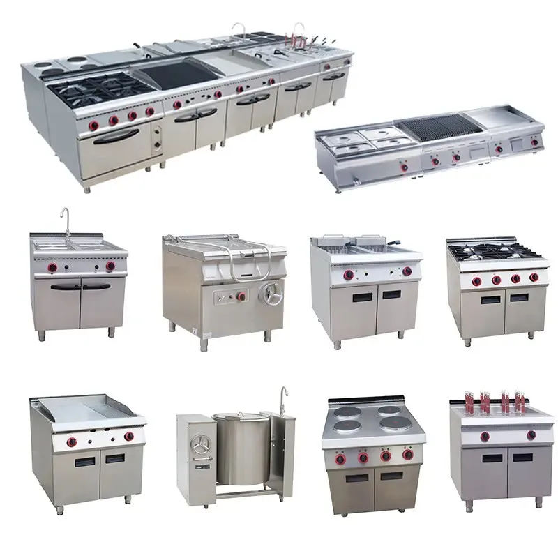 Western Stainless Steel Heavy Professional Commercial Hotel School Hospital Restaurant Kitchen Equipment Supplier for Sale