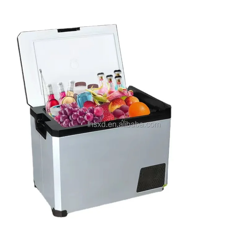 Автомобильный холодильник, бытовой небольшой холодильник 19 ~ 61 л, 12/24 В постоянного тока и 110-240 В постоянного тока, термоизоляция двойного назначения, охлаждение