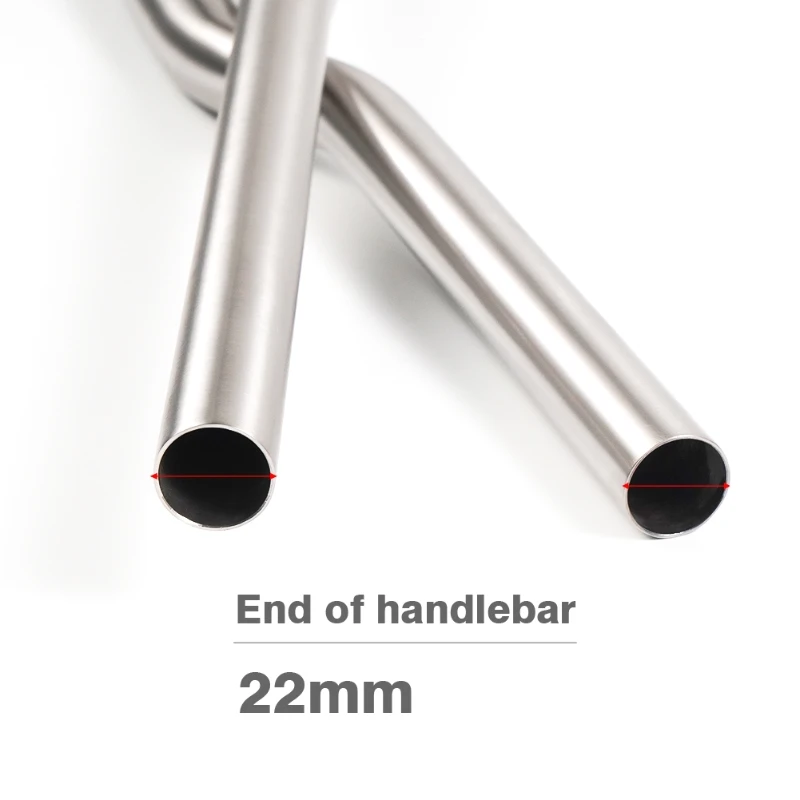 Titan-Fahrradzubehör, Fahrradlenker, Ti Bike Riser Falt-Lenker Schwalbenform 25,4 mm 31,8 mm 600/620/650/700 mm – Detail 4