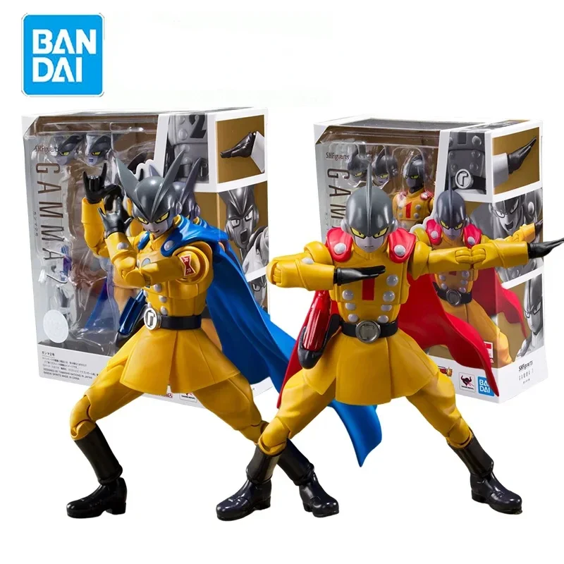 In Stock Original Bandai S.H.Figuarts SHF Dragon Ball Super Hero Gamma 1，2 PVC Anime Action Figure Model Toys Collectible Gifts