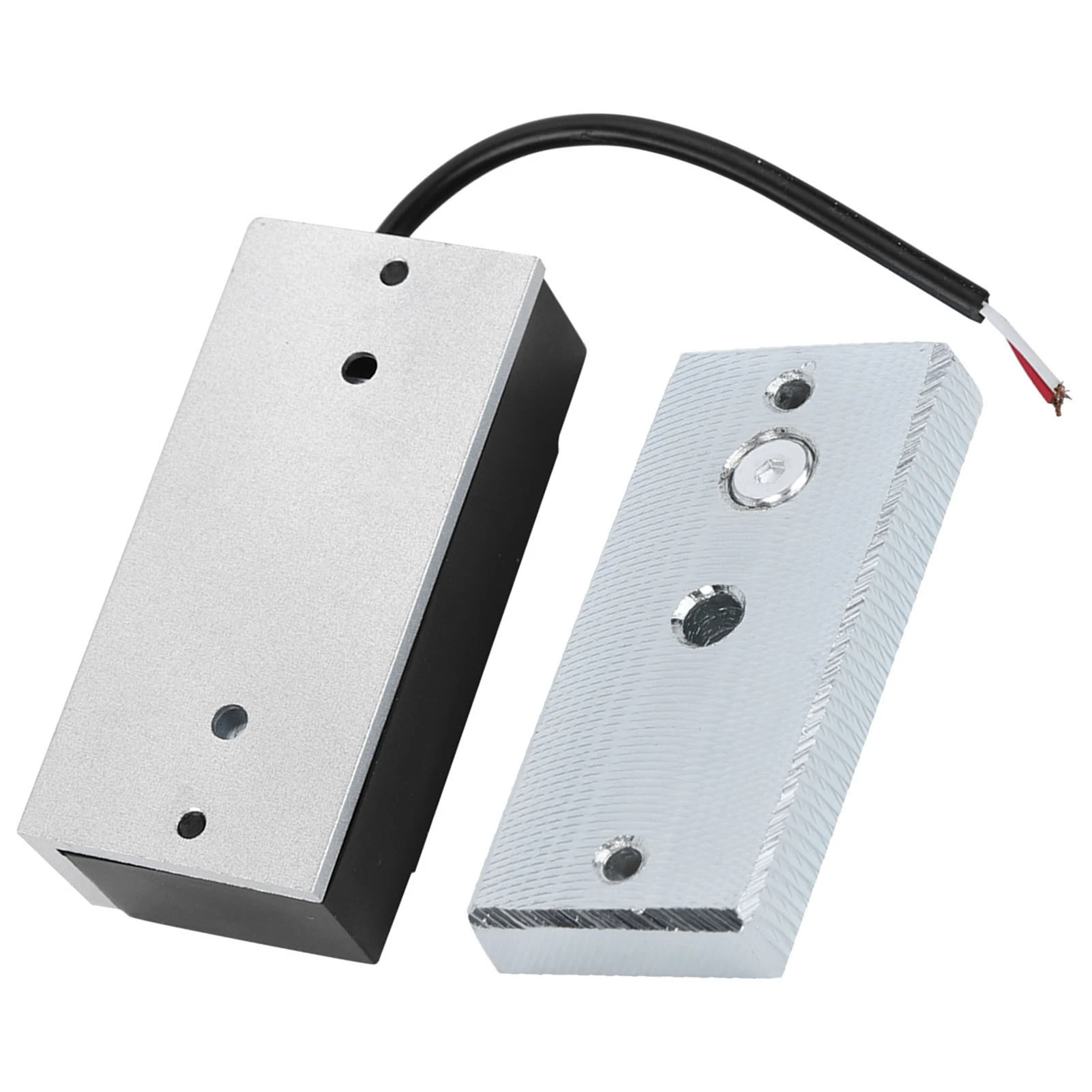 الأمن DC24V قفل كهرومغناطيسي صغير مستقر قفل الباب المغناطيسي الإلكتروني 60 كجم القوة القابضة السلطة على قفل سهلة التركيب #2