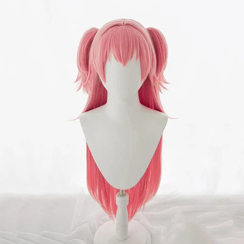 

ss13Project Sekai Colorful Stage Momoi Airi Double Ponytail 76cm Pink Natural Wig For Girl Cosplay Anime Heat Resist