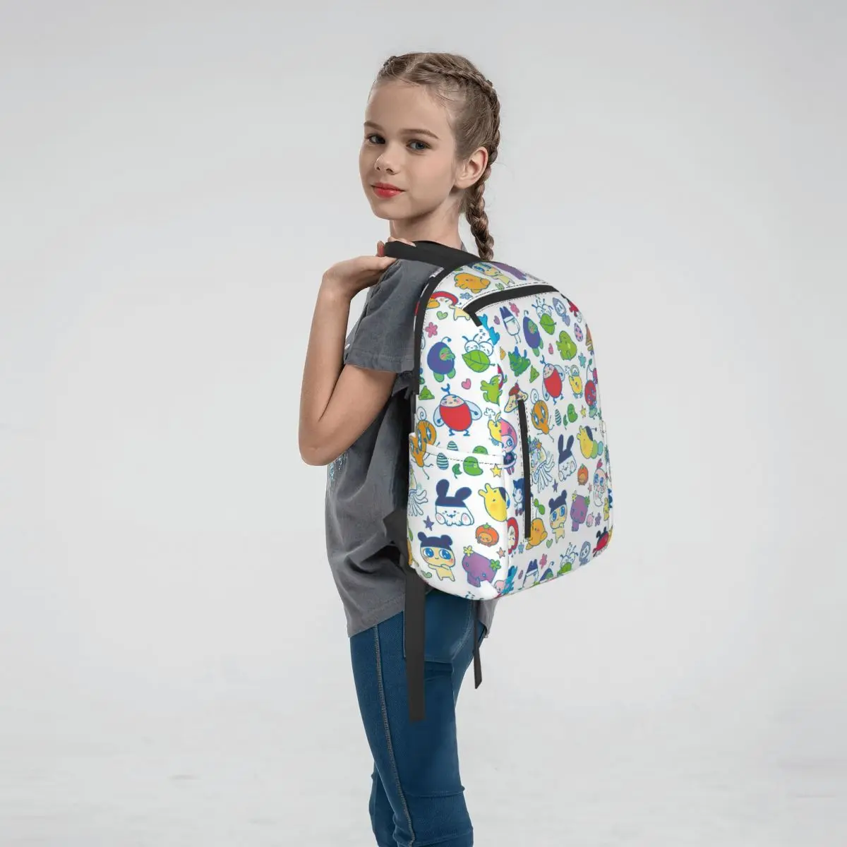 Tamagotchi Friends Backpack Daypack Boys Girls BookBag School Bag Shoulder Bags for Men Women