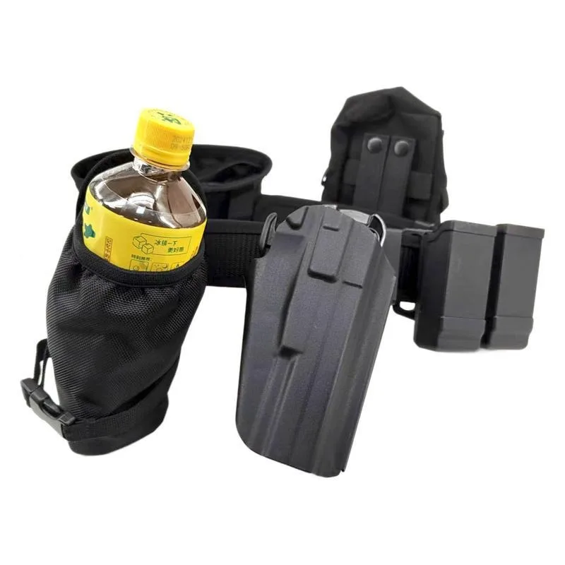 

Tactical Belt Set M18 M17 G17 P1 X5 Quick Draw Holster Black Cavalry