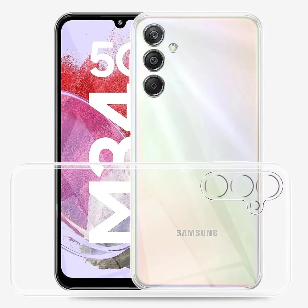 Full Soft Silicon Case For Samsung Galaxy S21 S20 FE S24 Ultra S23 S22 Plus A55 5G A54 A53 A52  A35 A34 A33 A32 Clear Back Cover image 4