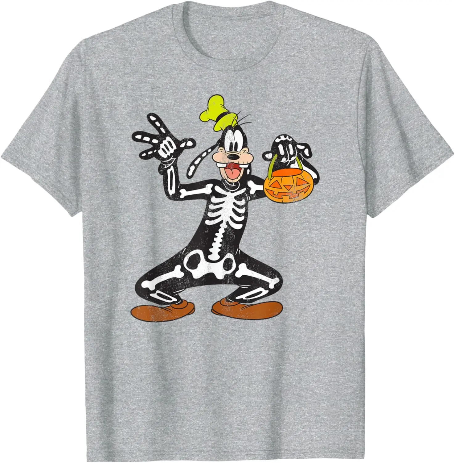 Goofy Skeleton Halloween T-Shirt image 2