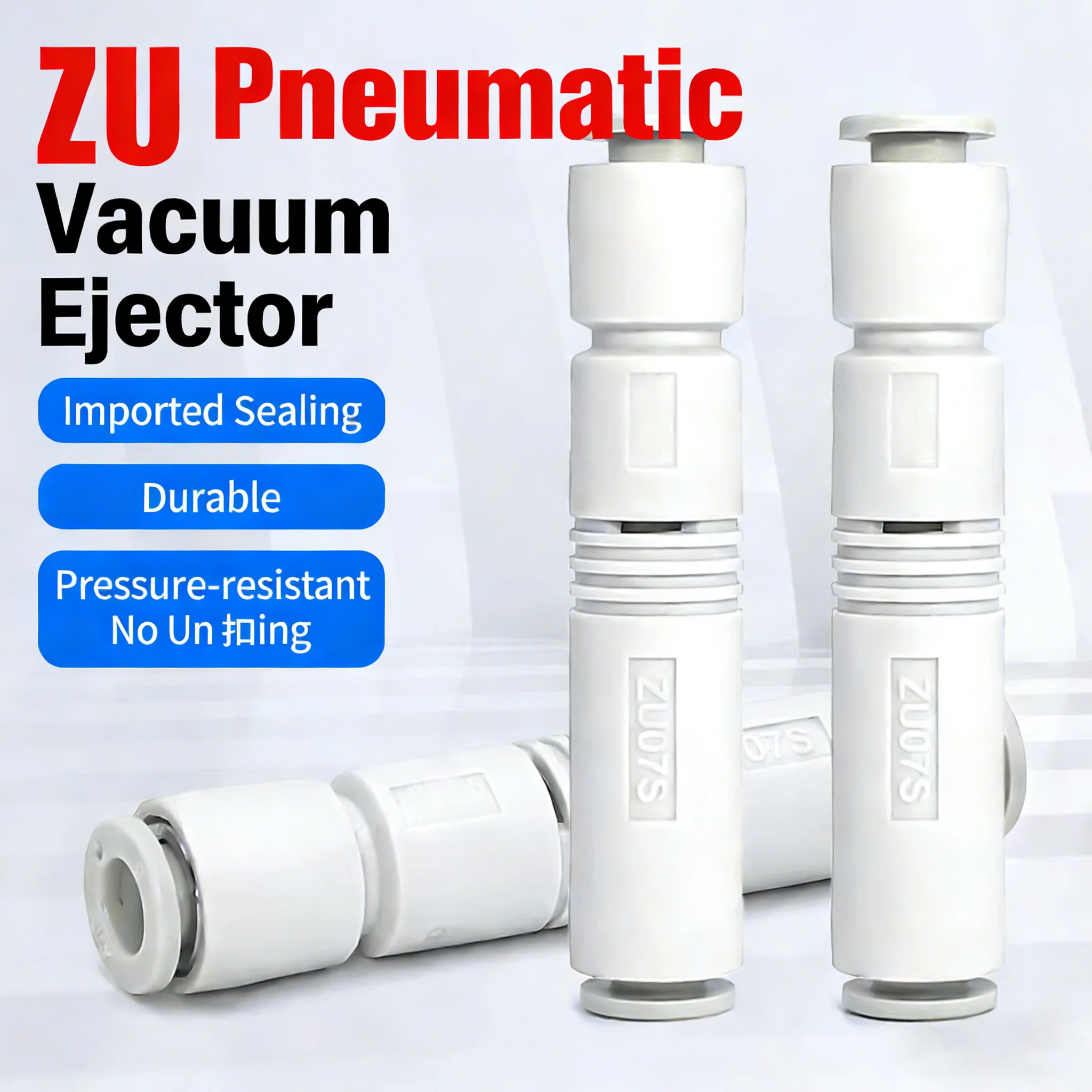 10Pcs ZU Series Vacuum Negative Pressure Generators ZU05S ZU07S ZU05L ZU07L Large Flow Pneumatic Components for Manipulator