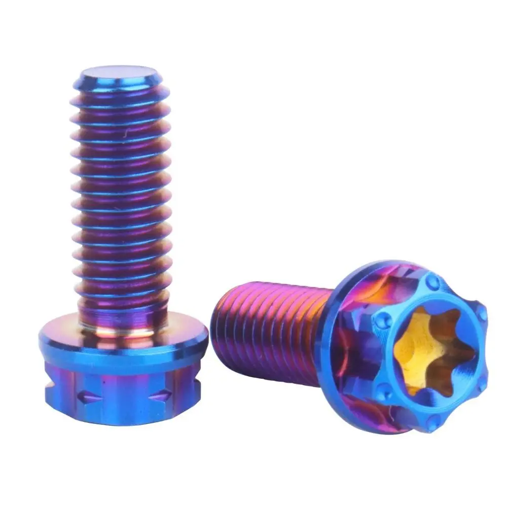 Decorative Screws GR5 Titanium Alloy Titanium Alloy Screws M6 10/15/20/25/30mm Titanium Bolt Fancy Screws