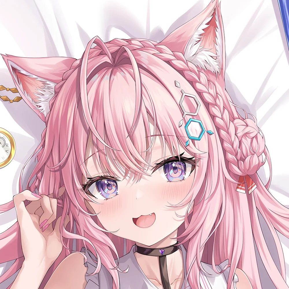 غطاء وسادة على الوجهين ، ديكور وسادة ، لعبة فتاة Vtuber ، هولوليف ، هاكوي ، كويوري تأثيري ، Dakimakura