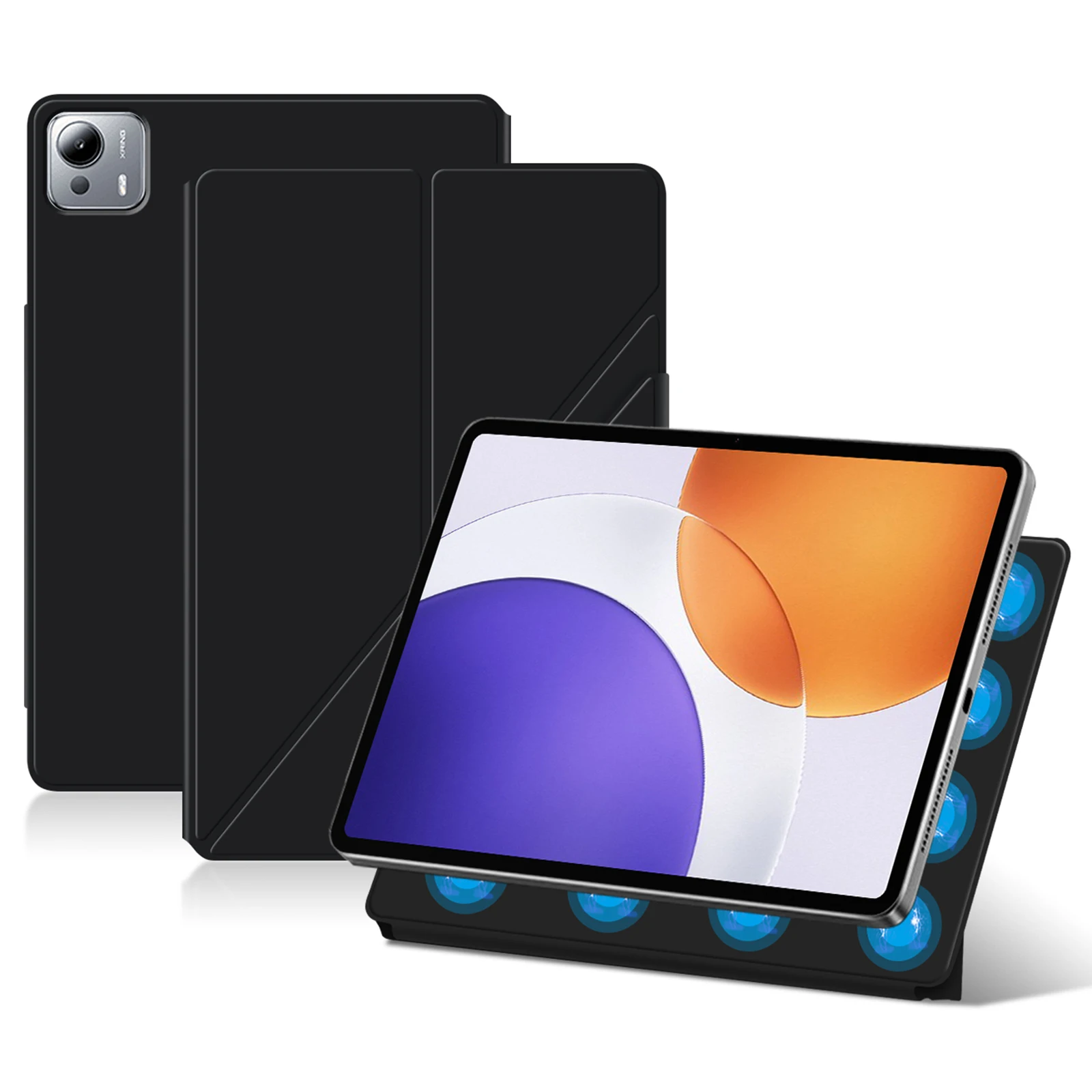 

Для Xiaomi Pad 7S Pro 12,5 кожаный чехол с подставкой, магнитный чехол для планшета, автоматическое пробуждение/сон