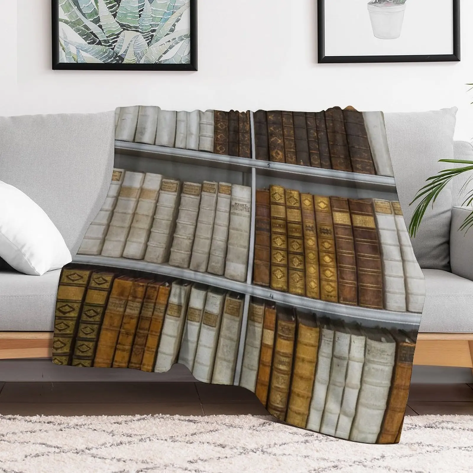 

Antique Books Throw Blanket Blankets For Sofas Soft Plaid Summer for winter Blankets