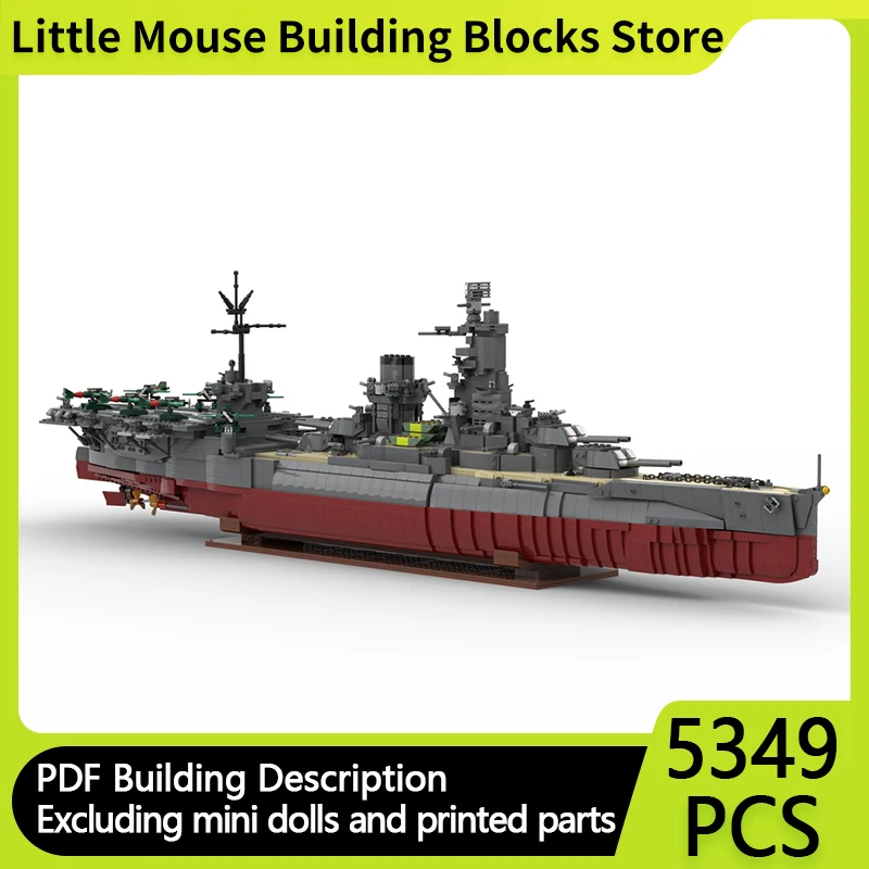 

Modern Military Vessels Model MOC Building Bricks War Equipment Modular Technology Gifts Holiday Assemble Children Toys Suit