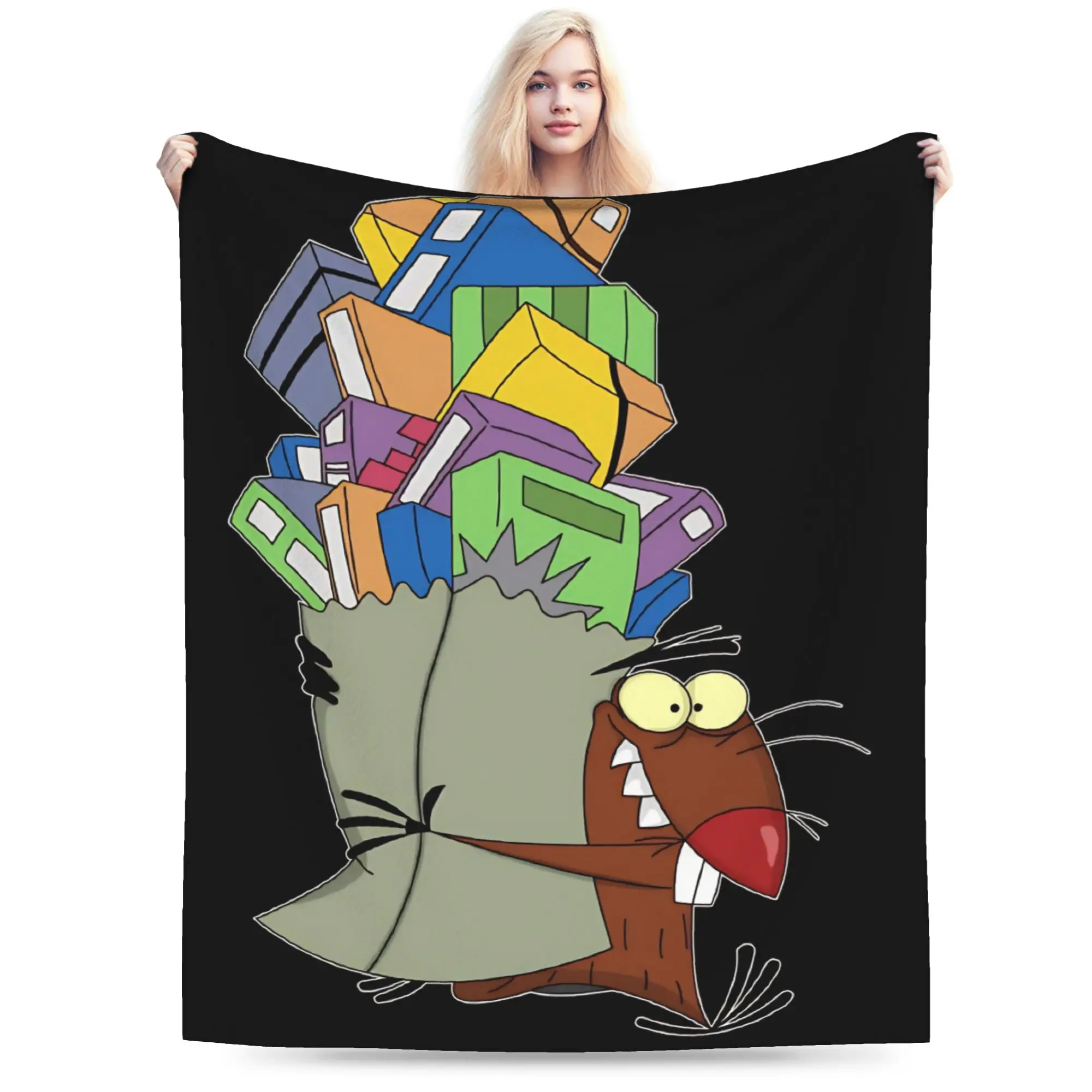 Comfort Angry Beavers Daggett & Norbert Feverish  Blanket Merch Sofa Decorative  Throws And Blankets Lightweight Thin Flannel
