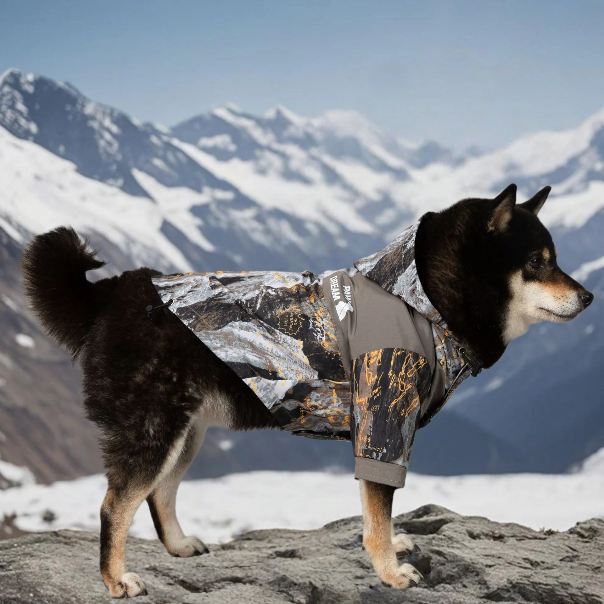 Waterproof Dog Rain Coat Jacket for Medium to Large Dogs Puppy Outdoor Pet Clothing Fashionable Fans Design S-5XL Sizes - view 2