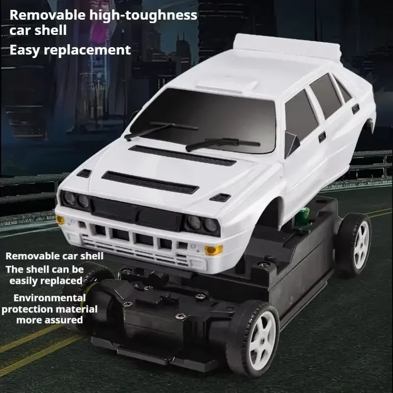 LDRC LD2801-2804 1/28 4WD RC Drift Car - 2.4G, High Speed, Proportional Steering w/LED Headlights (For Kids)