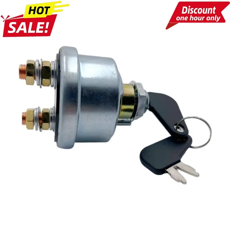 

For Caterpillar 2 Wire Ignition Switch 7N0718 7N-0718, Excavator Starter Switch with Keys for Heavy Duty Vehicle Parts