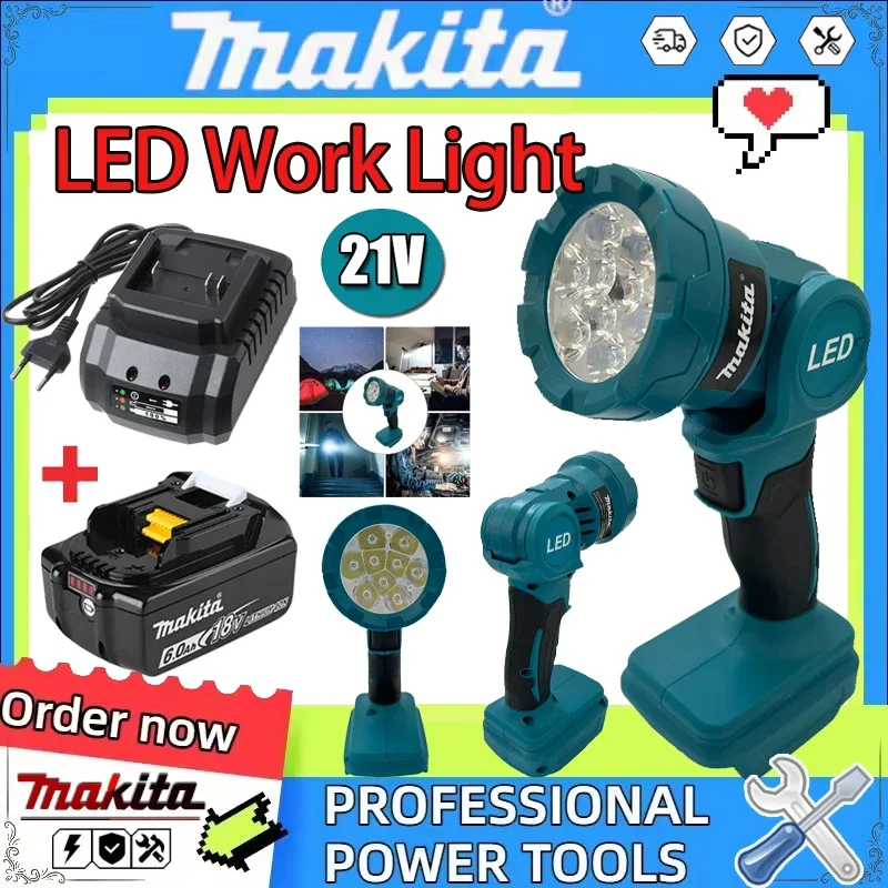 マキタ屋内外兼用ナイトサーチライトツールコードレスled作業灯充電式懐中電灯18vバッテリー電動工具