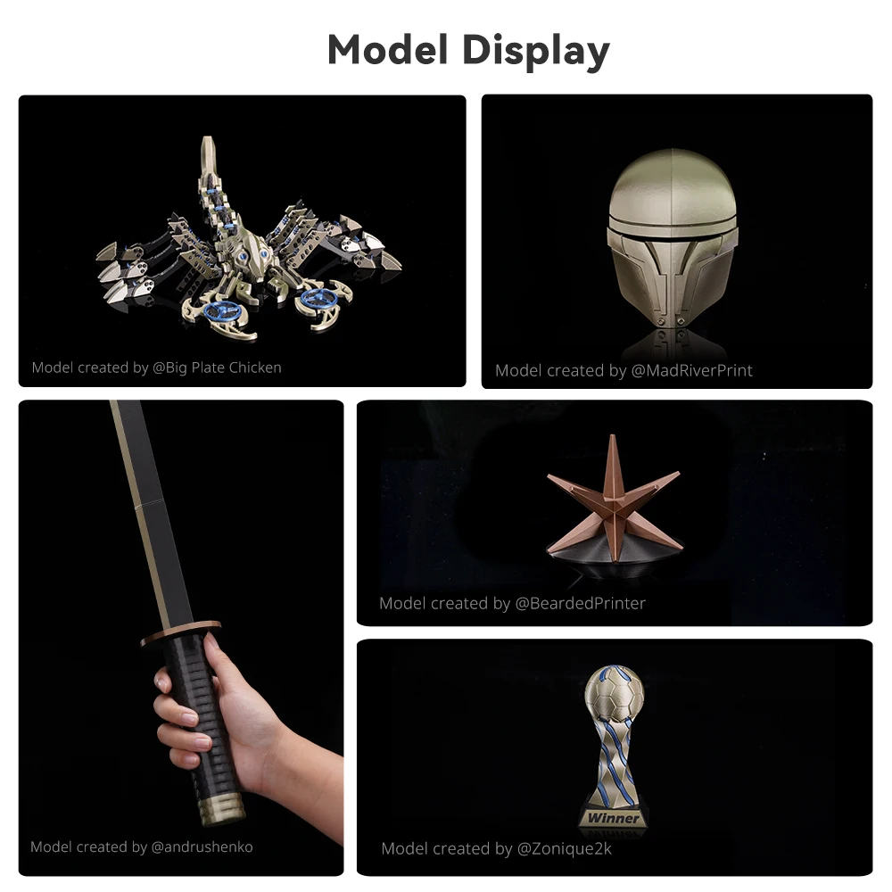 ANYCUBIC 5kg/4kg Filament metaliczny Metaliczna tekstura PLA Kobra S1 Kobra 3 Combo Filament do drukarki 3D Wysokowydajne drukowanie 3D PLA