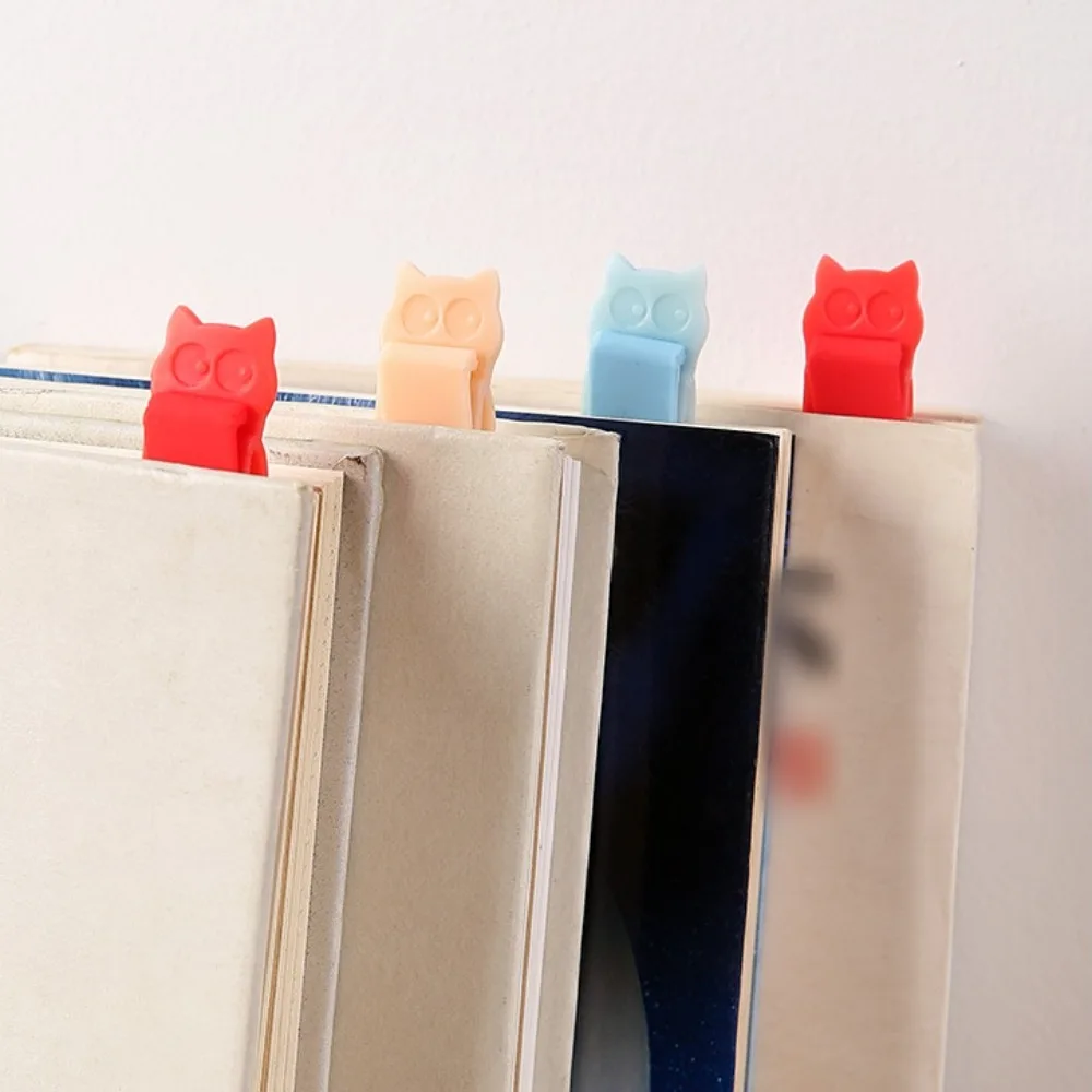 1 шт./3 шт., силиконовая книжная отметка, автоматически смысла, милые кошки, переворачивающаяся книга, запасные аксессуары, зажим для закладок для любителей чтения