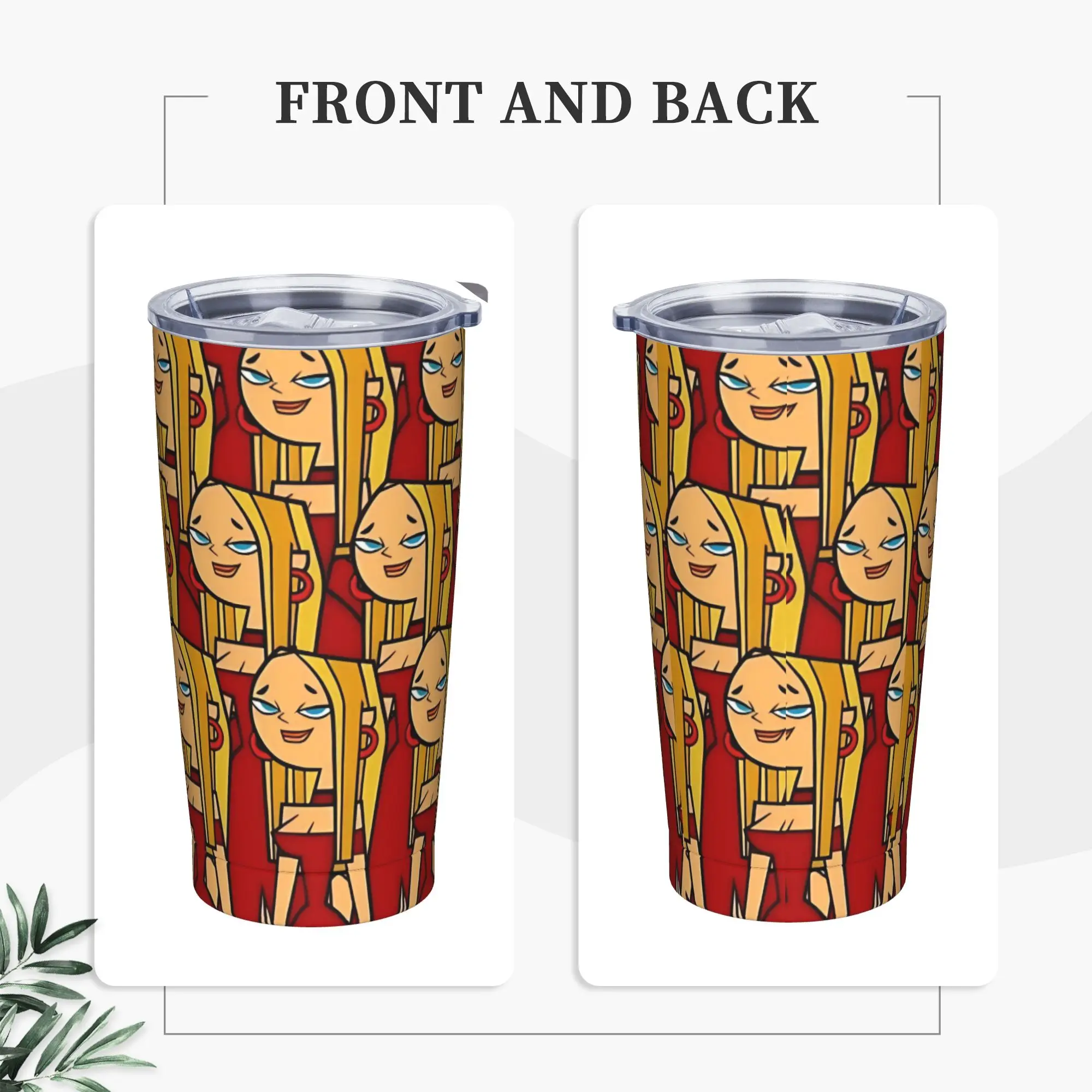 Totals Dramas Blaineley Insulated Tumbler with Lid  Stainless Steel Coffee Mugs Office Home  Bottle Cups, 20oz