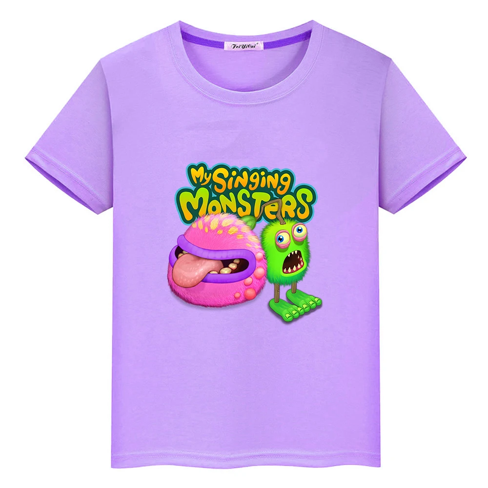 Game My Singing Monsters t-shirt ragazzi e ragazze Kawaii Tee-shirt 100% cotone maglietta o-collo di alta qualità camicie morbide e comode