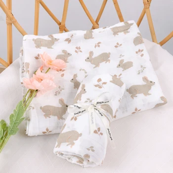 Elinfant 모슬린 배넷저고리 담요, 100% 면 120x110cm, 아기 목욕 수건 랩 모슬린 배넷저고리 담요, 도매 직송