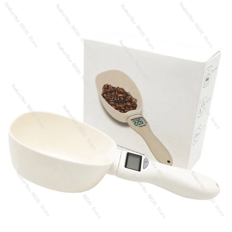 Electronic Pet Food Weighing Scale, Measuring Spoon for Cat and Dog Food, Accurate Pet Supplies Measuring Tool for Pet Care