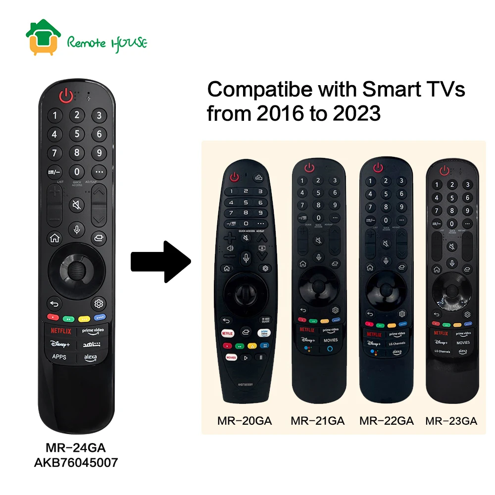 MR24GA Magic TV Voice Remote Control With Pointer Replace For AKB76045007