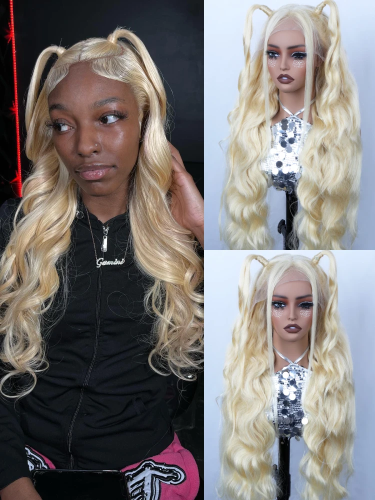 613 Honey Blonde 360 Lace Wigs Human Hair Pre Plucked Body Wave Lace Front Wig 13x4 13x6 Lace Front Frontal Wigs for Black Women image 6