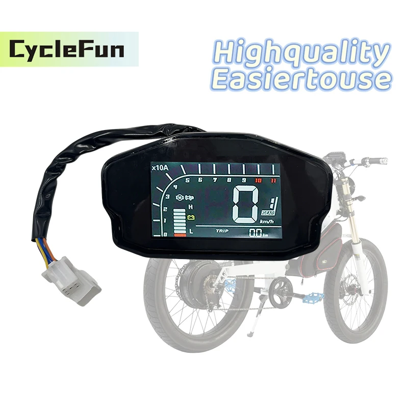 

CAN BUS YXT DKD Speedometer 48V-96V ONE-LIN Protocol Display Motor Accessories For Votol And Fardriver Controller