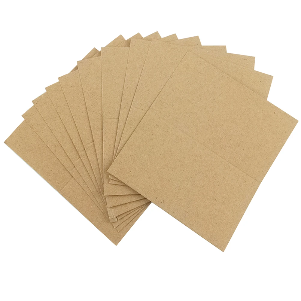 

100 Pcs Blank Greeting Card Postcards DIY Blessing Kraft Paper Graffiti Business