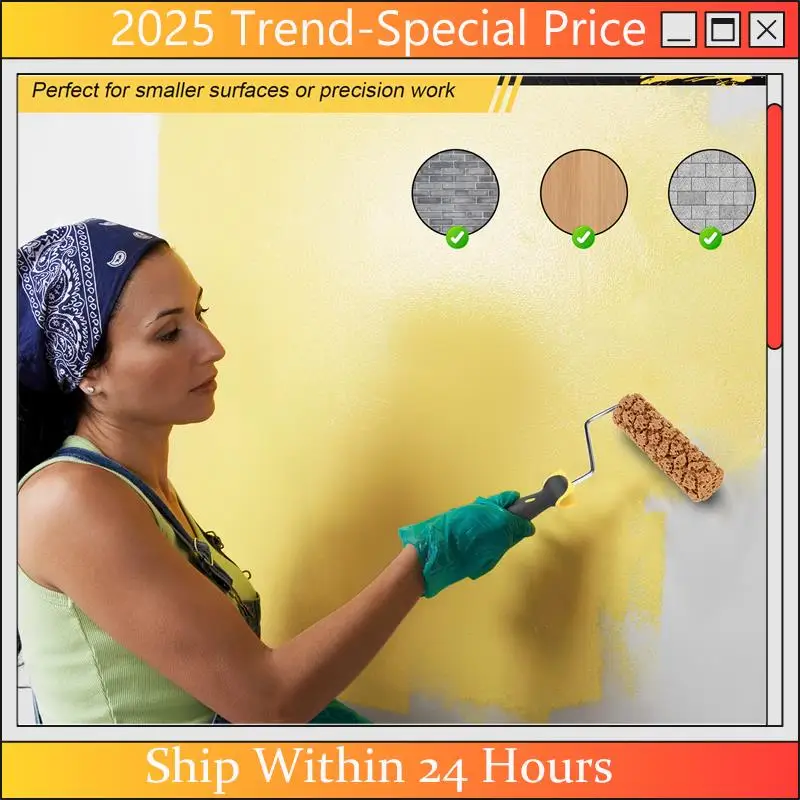 The New M60 Seaweed Sponge Roller Brush Imitation Seaweed Sponge Roller Pattern Liquid Wallpaper Paint Texture Tool