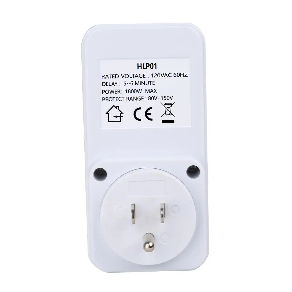 1800W 120V Refrigerator For Surge Protector With 5-6 Min Delay Timer And Grounding Indicator For For American Fridge TV PC Appli