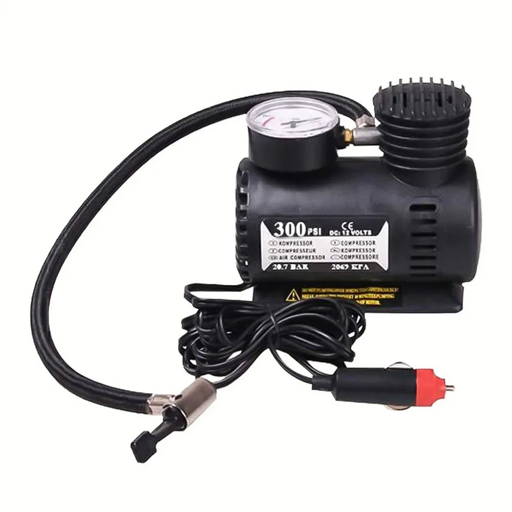 Portable Tire Air Compressor DC 12V Car Electric Air Pump 300psi Air Compressor Tire For Inflator Car Tires Truck Tools Auto