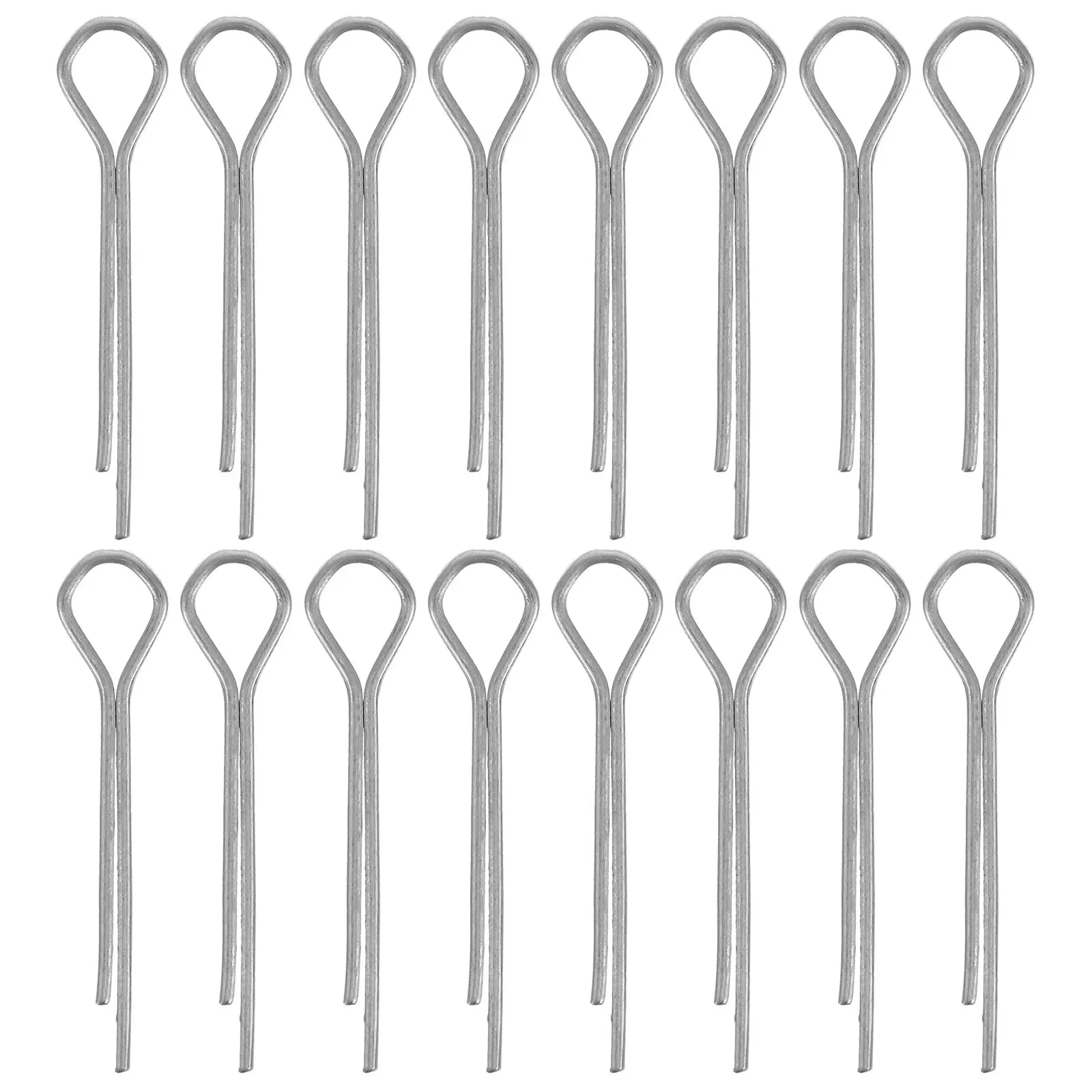 100Pcs Steel Cotter Pins Assortment Kit Heavy Duty Spring Hairpin Clips for Automotive Trailer Hitch Tractors Axles Fastening