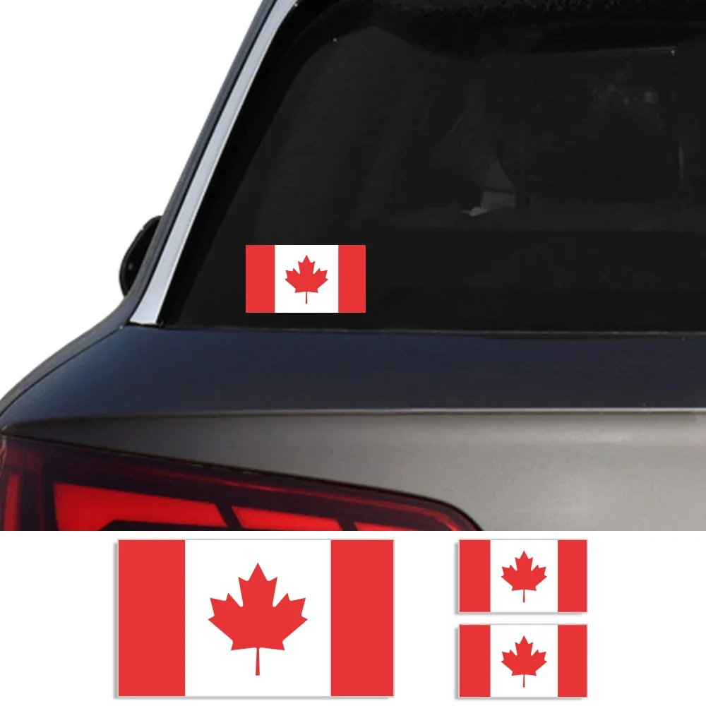 Various Size Canadian Flag Stickers Canada Maple Leaf Graphics for Cars Truck Window Laptop Motorcycle Vinyl Decals Accessories