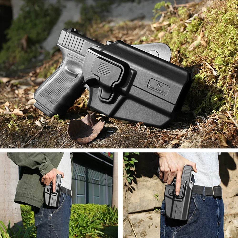 Imagem -03 - Bolsa de Caça ao ar Livre Coldre Universal Owb Capa Ajustável Compatível com Mais de 100 Modelos Beretta Apx cz 75 Glock Tauras g3 sw mp