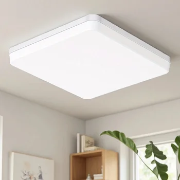 LED Ceiling Lamp 18-48W Flush Mount Fixture 3000K-6000K Daylight Modern Home Lighting for Bedroom  Living Room  Kitchen Hallway