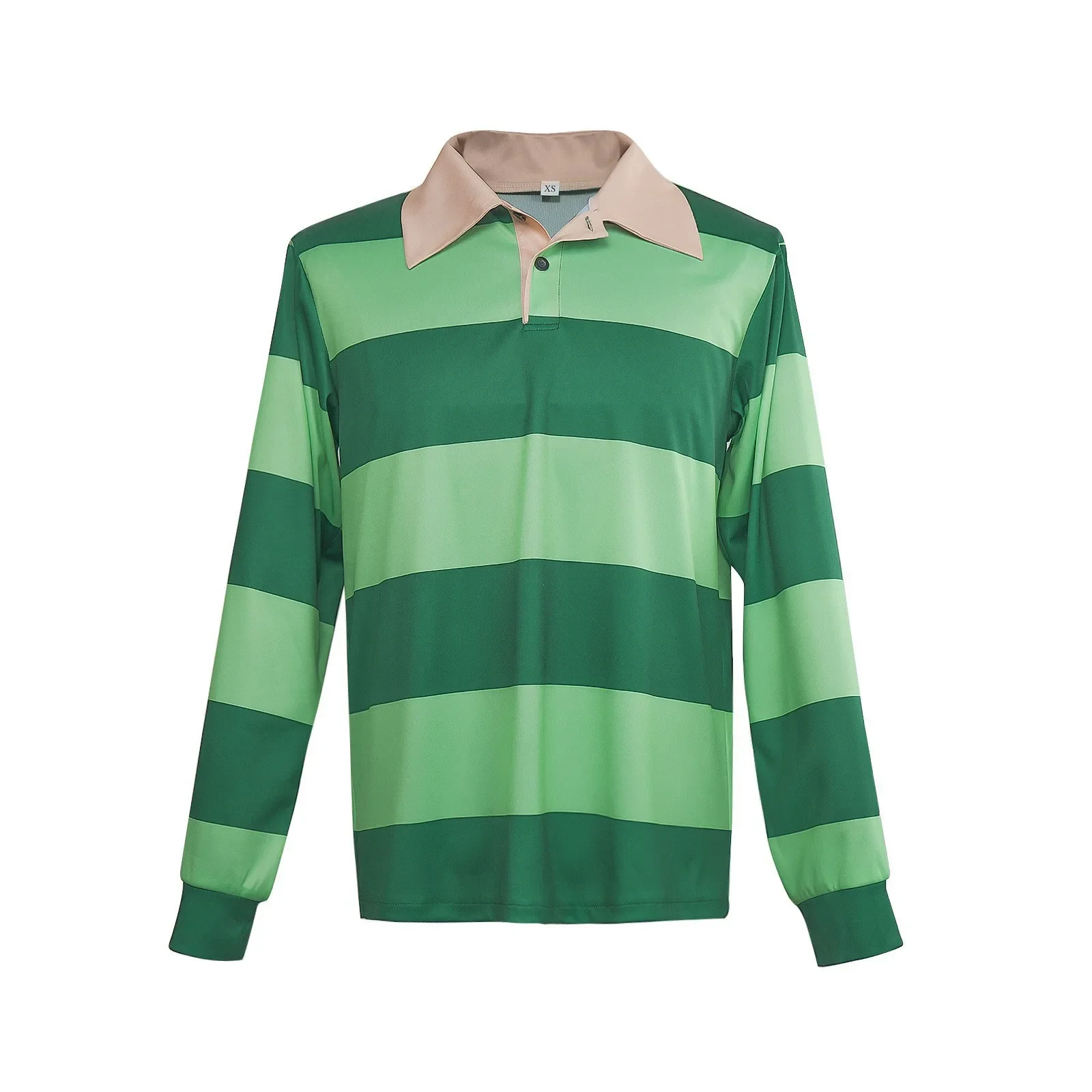 بدلة لعب الأدوار لبصمة القدم الصغيرة الزرقاء كوس البدلة الأزرق قناع بولو مخطط أخضر أزرق بصمة صغيرة نفس تي شيرت