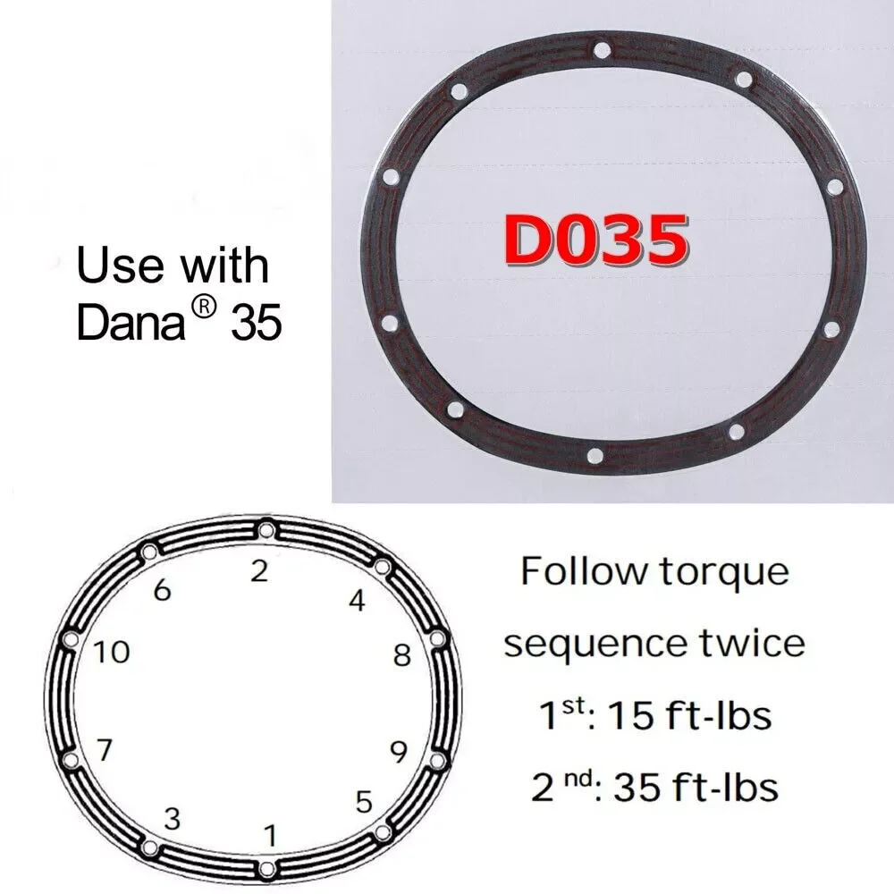 AMC Model 35/Dana 35 differential cover gasket Differential Cover Gasket For Jeep Wrangler Grand Cherokee Dana 35 Rear Axle