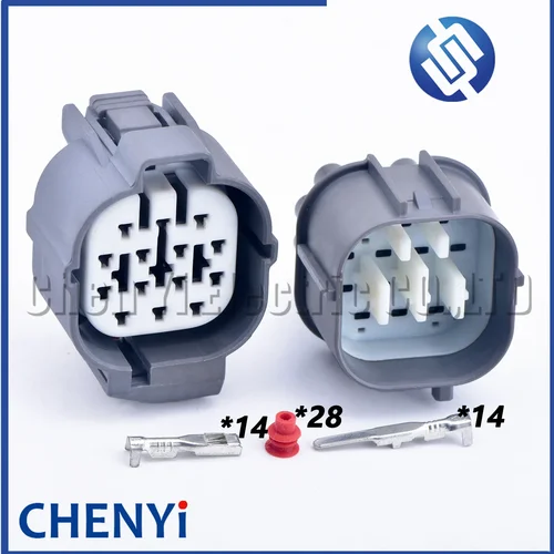 Imagen 1 del producto Conector impermeable para automóvil macho hembra de 14 pines para Honda 6181-0077 6189-0136 6188-4691