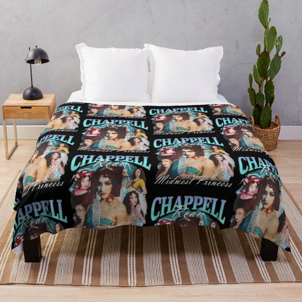 

Chappell Roan Midwest Princess Retro Throw Blanket valentine gift ideas wednesday funny gift Thermals For Travel Blankets