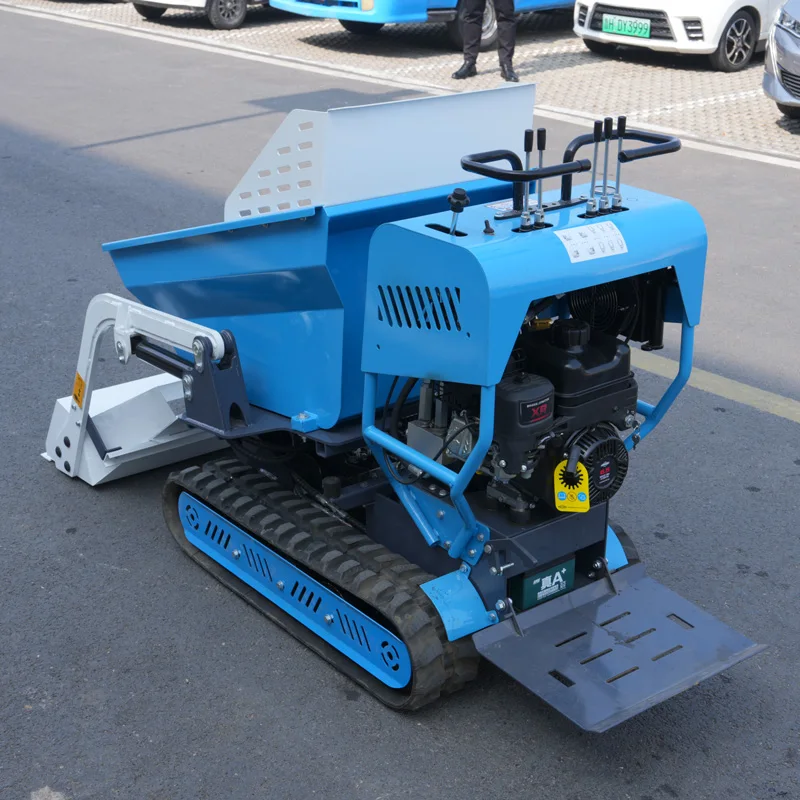 رخيصة الثمن 500 كجم CE الزاحف شاحنات قلابة صغيرة بستان المطاط المسار الناقل قلابة صغيرة الذاتي رفع الزاحف شاحنة قلابة