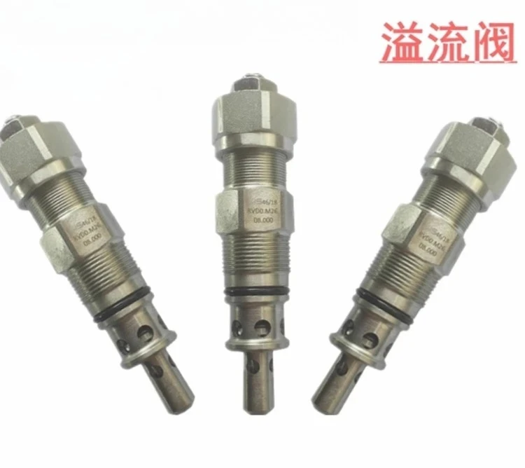 Válvula de transbordamento manual hidráulica sistema de alta pressão válvula de cartucho de rosca ajustável rvd0.m26