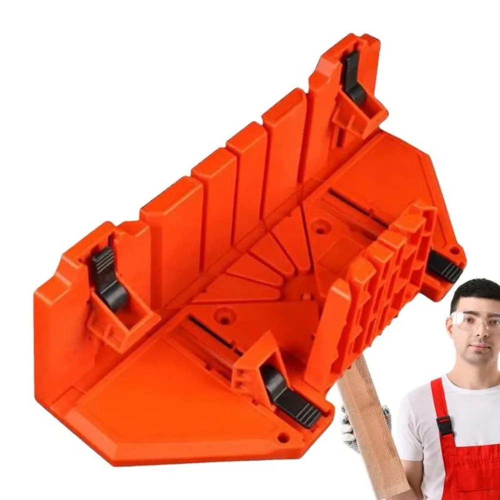 

Portable 12/14 inch Saw Clamping Box Hand Clamping Universal Diagonal Saw Cabinet Durable 45 90 Degree Miter Saw Box Woodworking